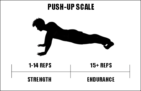 psuhups strength or endurance exercise